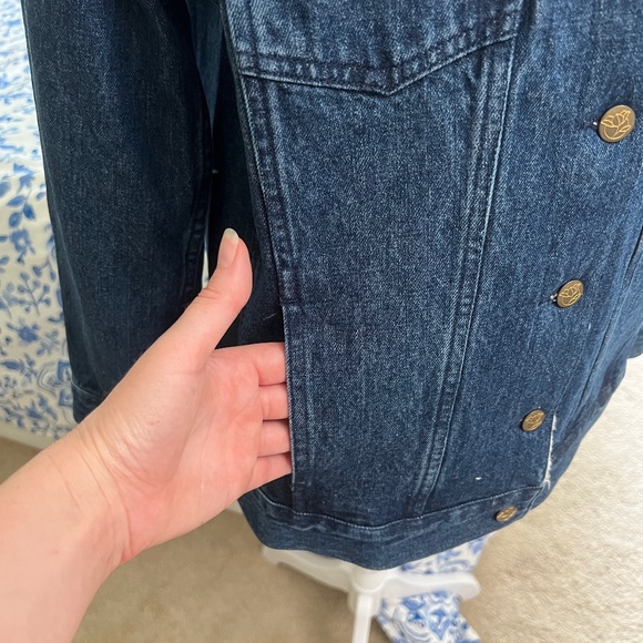 NWT Draper James Shearling Jean Jacket Size Small (Oversized) - Picture 14 of 16